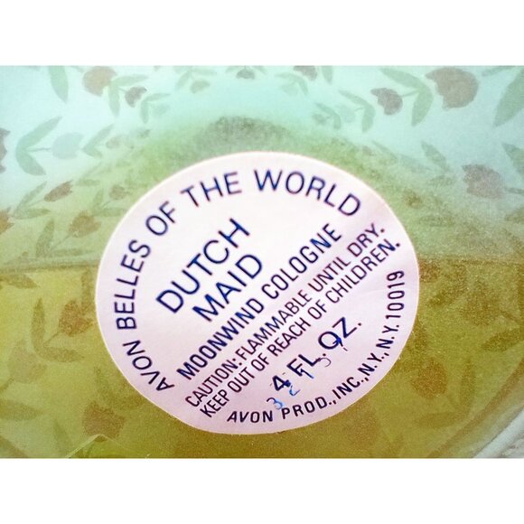 Avon Belles Of The World Dutch Maid Moonwind Cologne 4.5 Fl Oz Figurine Perfume - Picture 3 of 12